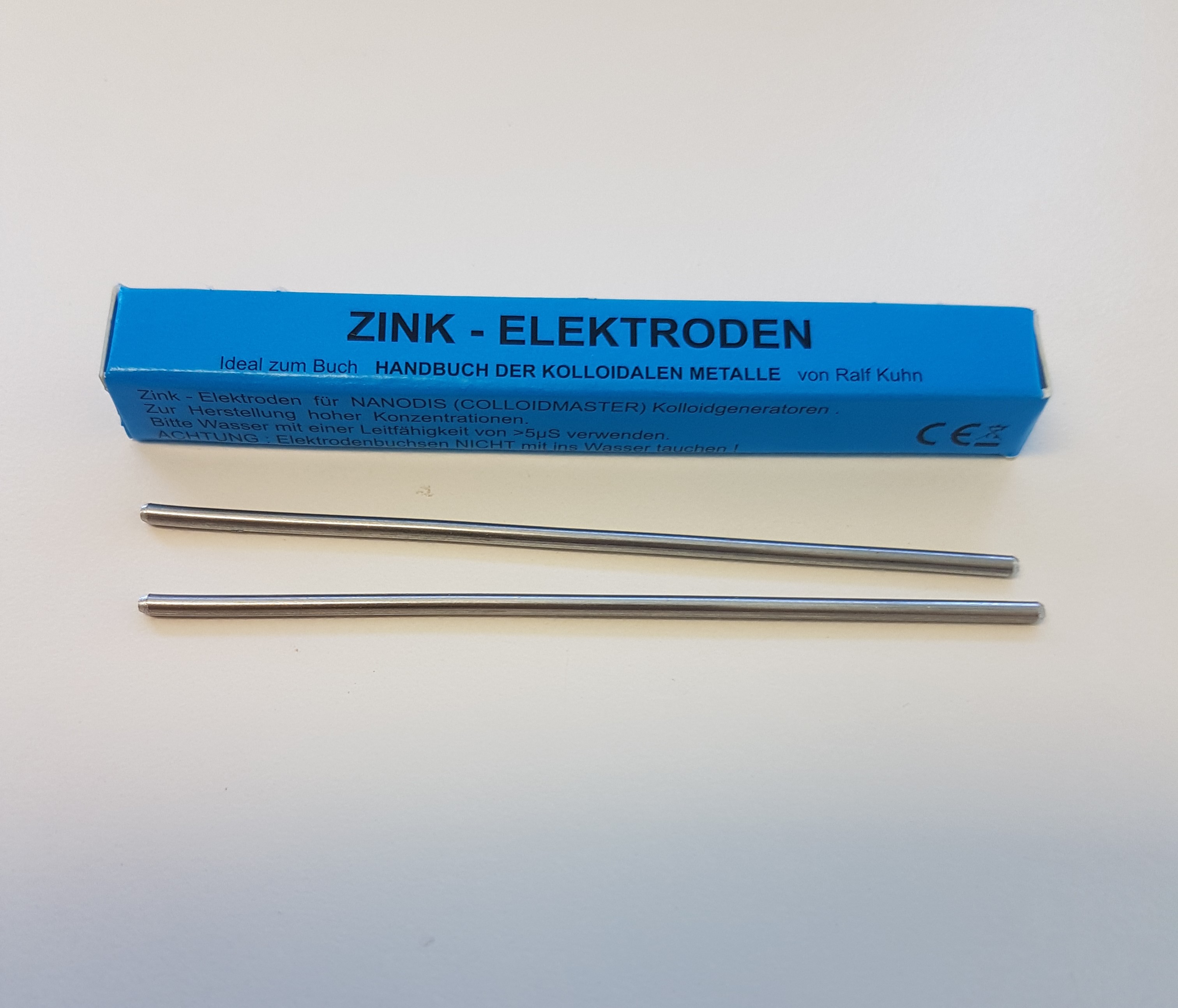 Zink Elektroden Set (2mmx80mm) 99.99 %