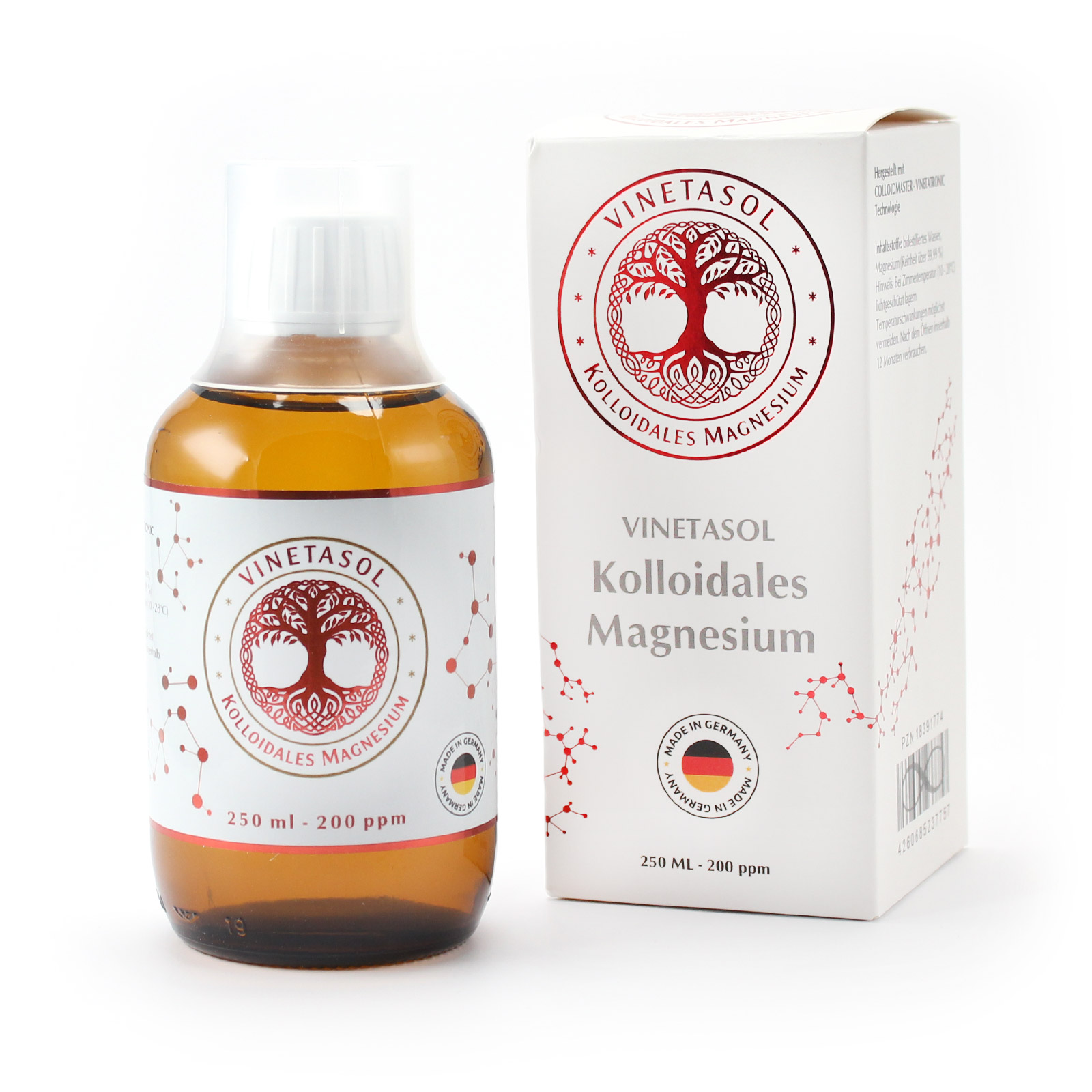 VINETASOL - Kolloidales Magnesium 200ppm / 250 ml