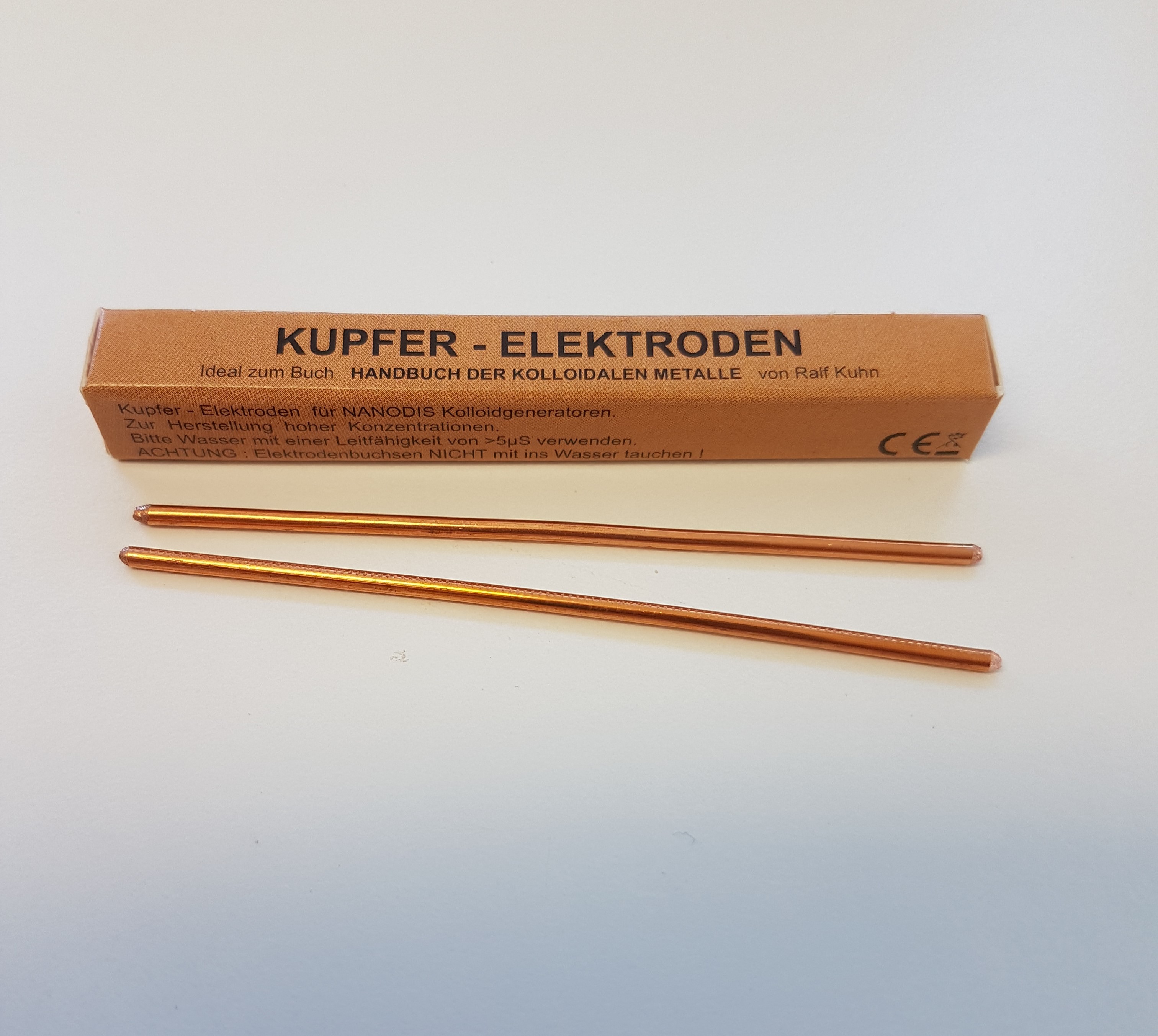 Kupfer Elektroden Set 99.99% (2mmx80mm) Feinkupfer