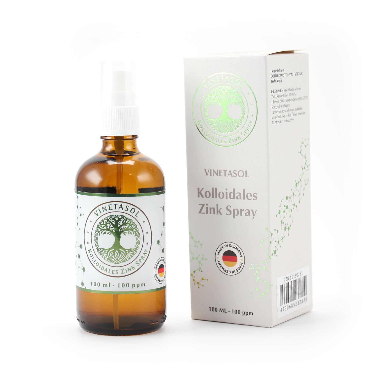 VINETASOL - Kolloidales Zink 100 ppm / 100ml Spray
