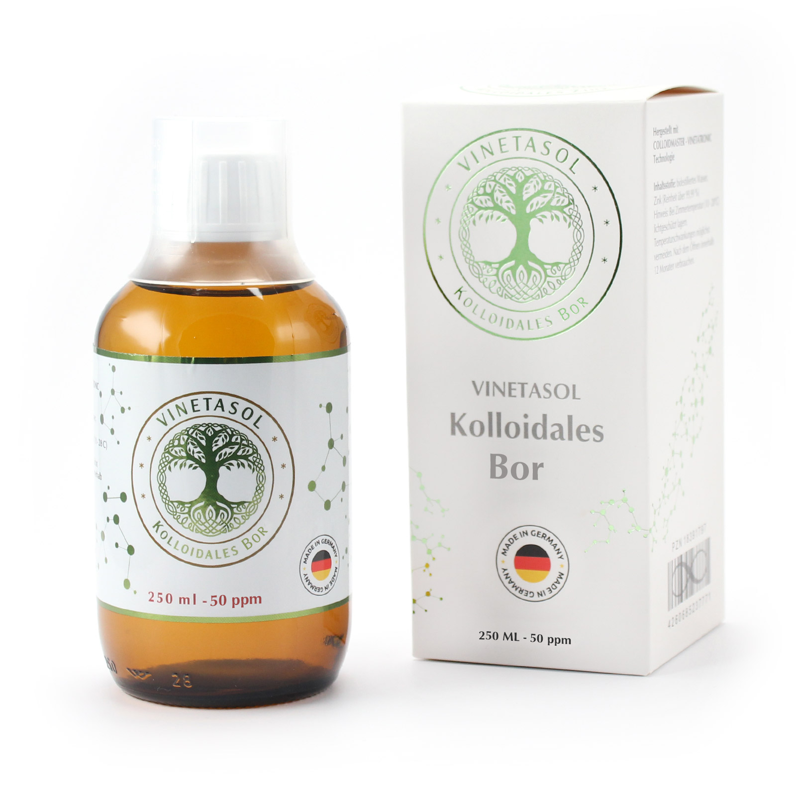 VINETASOL - Kolloidales Bor 50 ppm / 250 ml