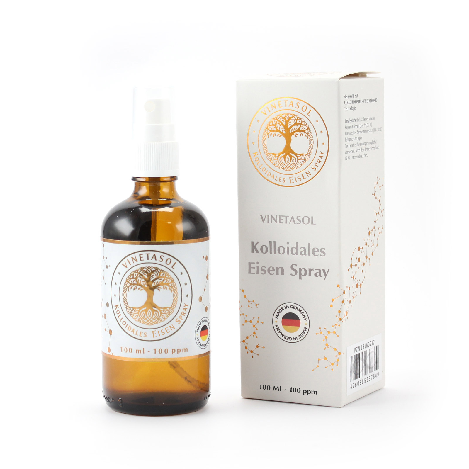 VINETASOL - Kolloidales Eisen 100 ppm / 100 ml Spray