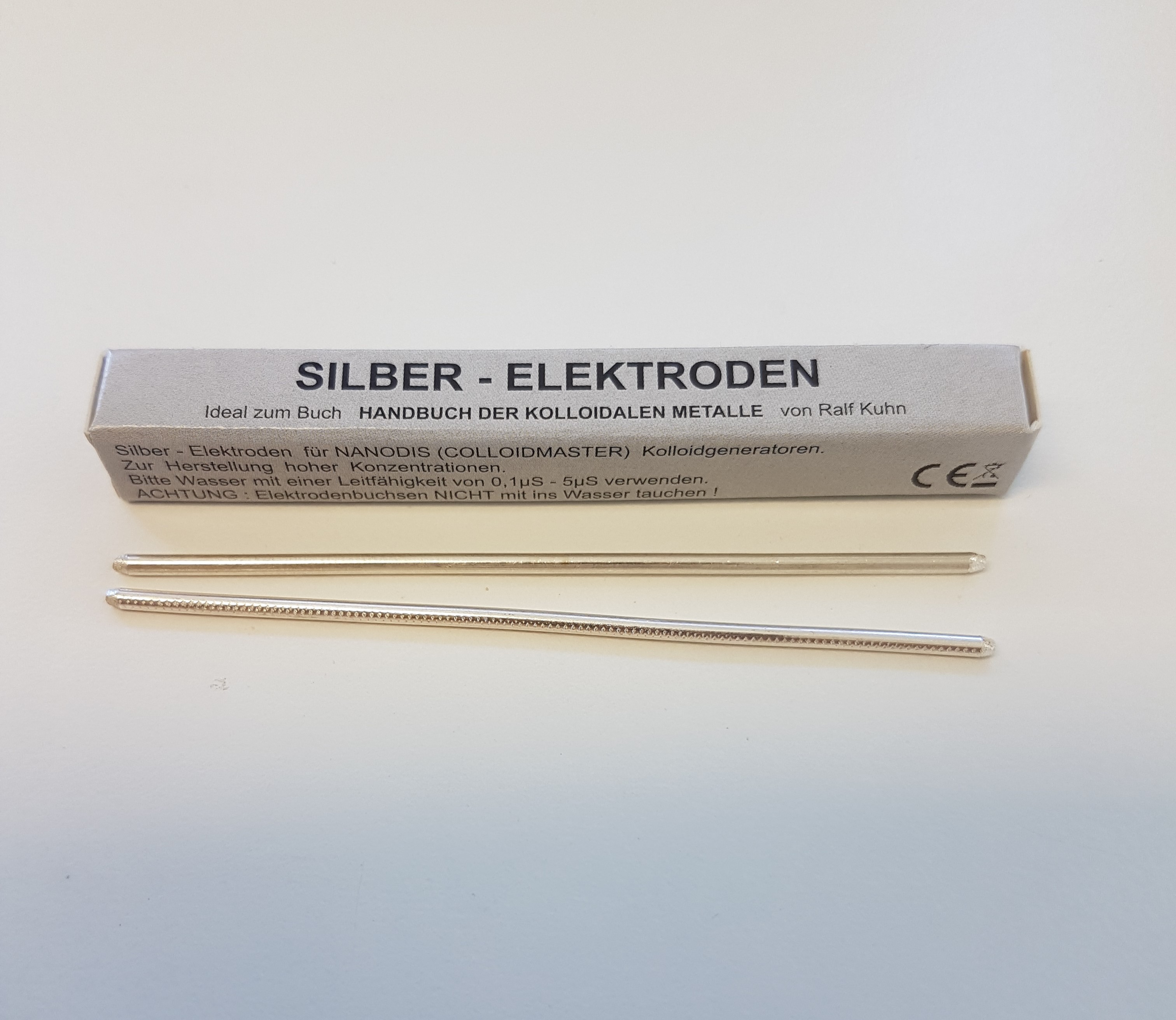 Silber Elektroden Set 99.99% (2mmx80mm) Feinsilber