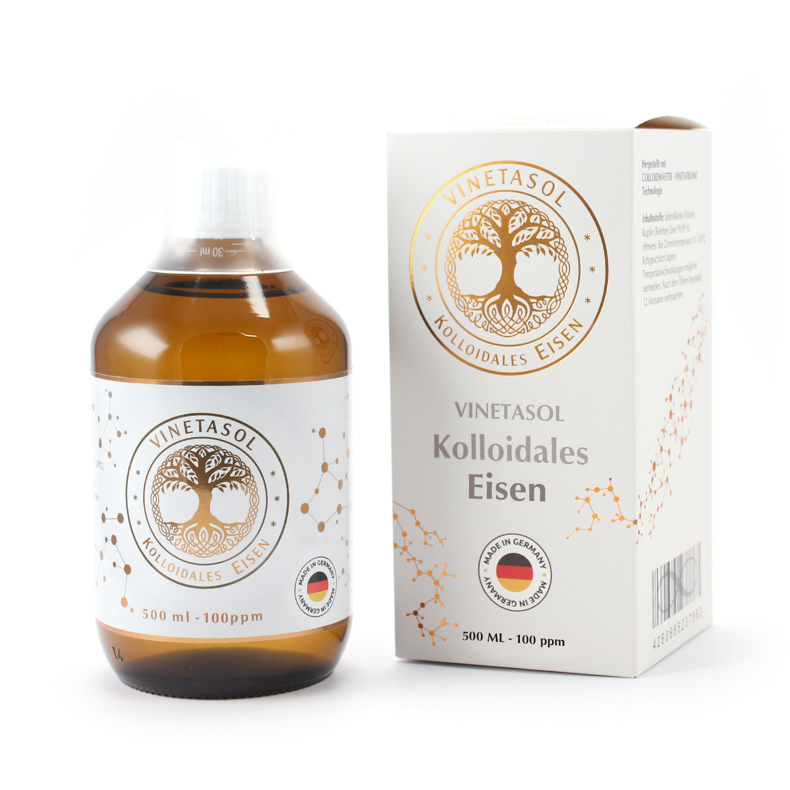 VINETASOL - Kolloidales Eisen 100 ppm / 500 ml