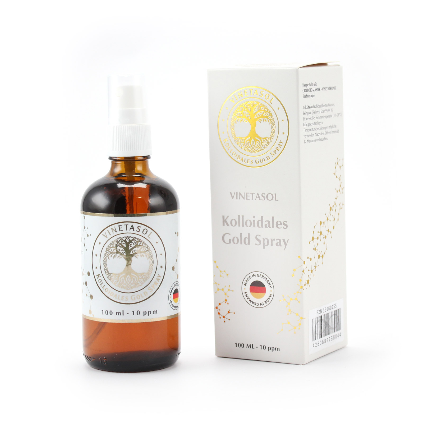 VINETASOL - Kolloidales Gold 10 ppm / 100 ml Spray